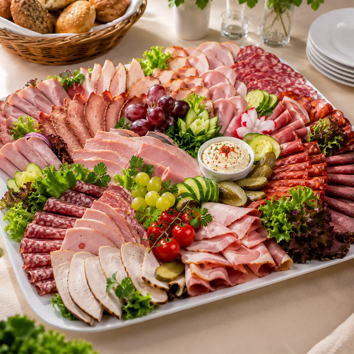 Große Wurstplatte