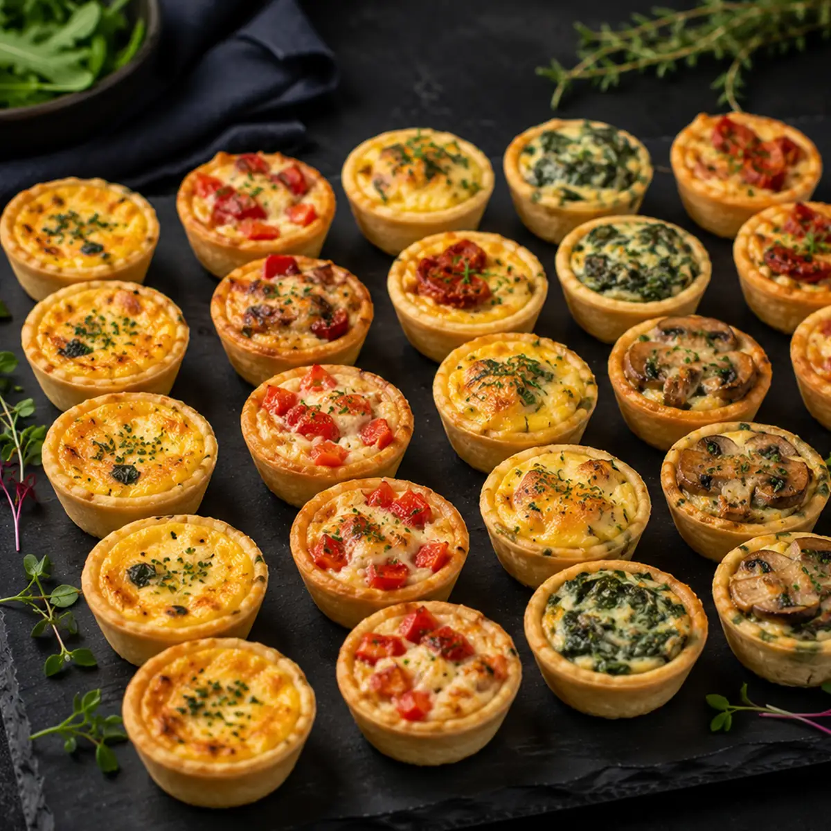 Mini Quiche Mix-Platte