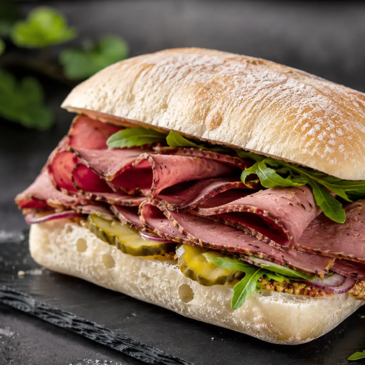Ciabatta Pastrami- Käse