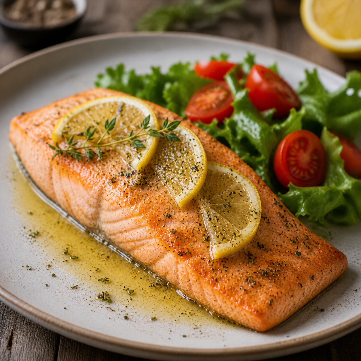 Limonen-Lachsfilet
