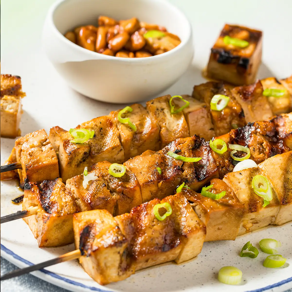 BBQ Tofu-Spieße